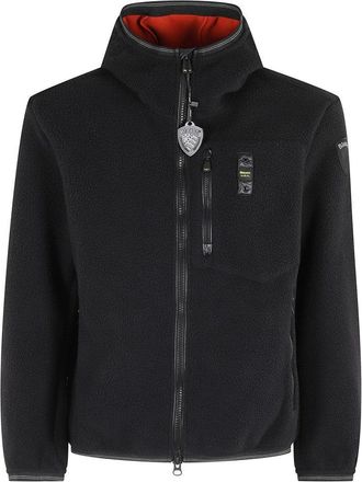Blauer Alleghany Textured Black Fleece Jacket