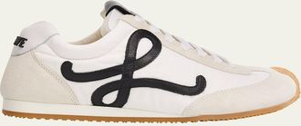 Loewe Ballet Runner 2.0 Nylon and Calfskin Low-Top Sneakers