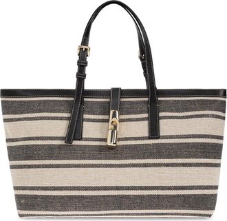 Furla Debby Tote L - Dames - Shoppers - Zwart - ONE Size - Leer - Tassen