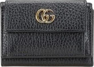 Gucci Pre-owned Wallets, female, Black, Size: ONE SIZE Pre-owned Leather wallets