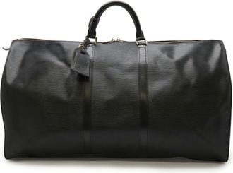 Louis Vuitton Epi Black Noir Epi Leather Boston Bag (Pre-Owned)