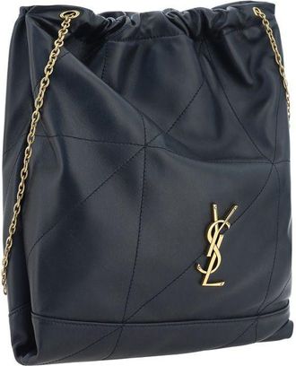 Saint Laurent Womens Black Lamb Ovis Aries Shoulder Bag