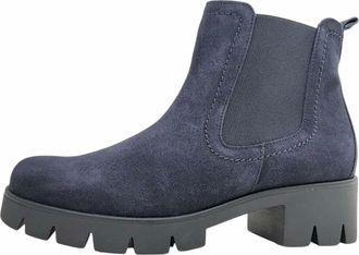 Gabor Chelsea Boot - Dames - Schoenen - Blauw - Maat: 39 1/2 EU Leer