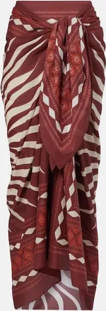 Johanna Ortiz Printed cotton beach coover-up