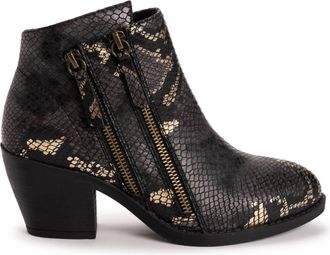 Muk Luks Womens Yellowstone Yardley Boots In Black Snake