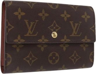Louis Vuitton Pre-owned Wallets, female, Brown, Size: ONE SIZE Pre-owned Vintage Canvas Wallet