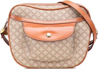Celine 2007 Macadam Coated canvas crossbodytas - Bruin