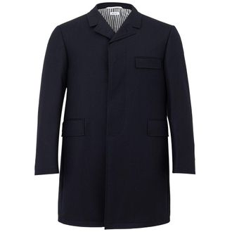 Thom Browne Thom e Elegant Wool Jacket in Signature Mens