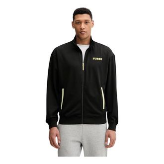 Guess Lansa Zip-through - Heren - Sweatshirts & Hoodies - Zwart - Maat: L Poliester