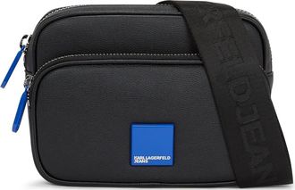 Karl Lagerfeld Borsa messenger con applicazione - Nero