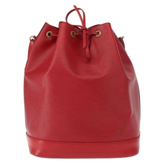 Louis Vuitton Noe Epi Leather Red Leather Handbag (Pre-Owned)