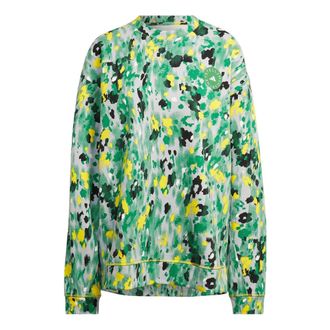 adidas (WMNS) adidas by Stella McCartney Floral Print Sweatshirt Green HG1932