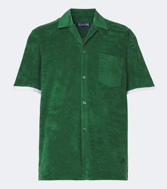 Vilebrequin Camicia Clarck in spugna di misto cotone