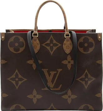 Louis Vuitton Brown Giant Monogram Canvas Onthego Gm (Authentic Pre-Loved)