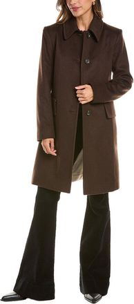 Fleurette Club Collar Wool Coat