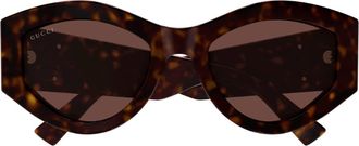 Gucci Gucci Gg1951s Linea Emblem 002 Havana Brown Sunglasses