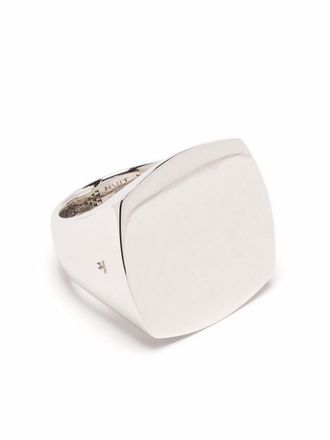 Tom Wood Anello in argento sterling Clean Cushion