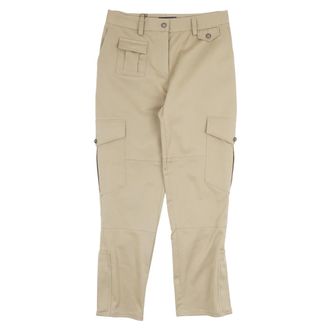 Dolce & Gabbana Cropped Trousers, female, Beige, Size: 3XL Tapered Trousers