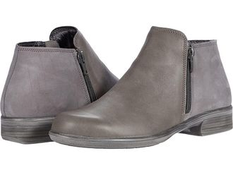 Naot Helm Womens Boots Foggy Gray Leather/Smoke Gray Nubuck : EU 37 (US Womens 6) M, Leather/Suede