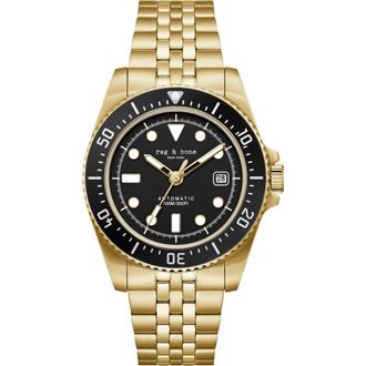 Rag & Bone Rowan Automatic Bracelet Watch, 42mm in Gold at Nordstrom