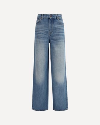 Chlo&eacute; High-Rise Wide-Leg Jeans Female 28