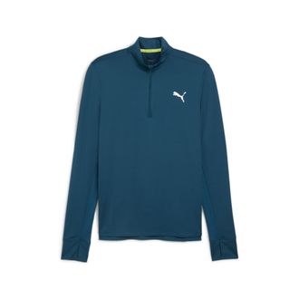 Puma Mens Favorite Quarter Zip M Long Sleeve Performance T-Shirt Ocean Tropic M