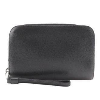 Louis Vuitton Pre-owned Clutches, male, Black, Size: ONE SIZE Pre-owned Taiga Clutch