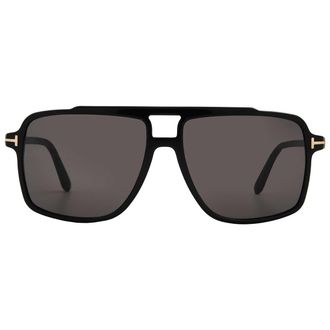 Tom Ford Kemp Smoke Navigator Mens Sunglasses FT1177 01A 59