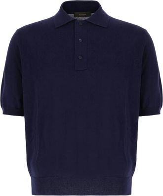 Zanone Heren, Tops, Blauw, Maat: M