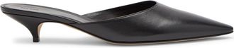 The Row The Row Liisa 35 Leather Mules - Black - 39 (IT39 / UK6)