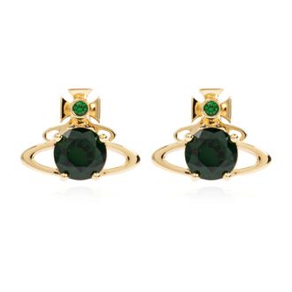 Vivienne Westwood Earrings, female, Green, Size: ONE SIZE Brass Earrings