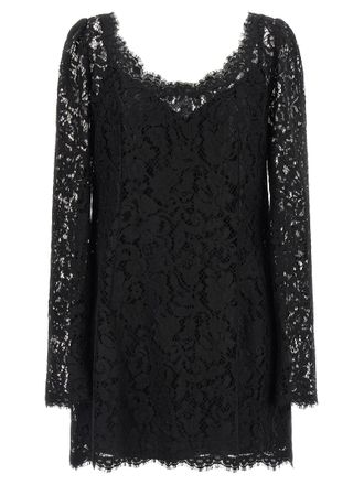 Dolce & Gabbana Black Cotton Short Womens Dress