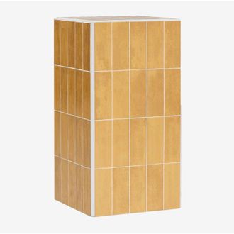 Sklum Mesa Auxiliar Cuadrada 30x30 Cm En Cemento Y Azulejos Bongani Sklum