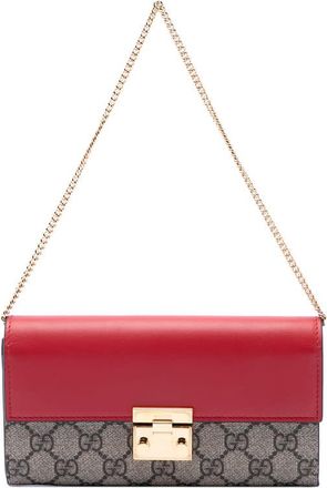 Gucci Pre-owned Gucci GG Supreme Padlock Wallet On Chain Ladies BZ2JRFBZH012K2ZT
