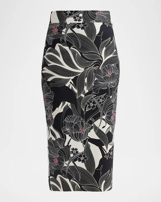 La Petite Robe Di Chiara Boni Lumi Floral Pencil Skirt