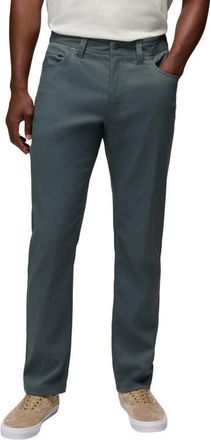 Prana Stretch Zion 5-Pocket Tapered Pants in Grey Blue at Nordstrom, Size 40 X 30