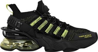 Plein Sport Tiger Attack Gen. X.04 - unisex - Hardloopschoenen - Zwart - 48 EU - Polyester - Fitness