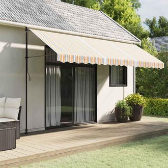 vidaXL Tela De Repuesto De Toldo Rayas De Colores 4,5x3 M Vidaxl