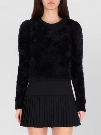 Marine Serre knitwear mini dress pleated skirt
