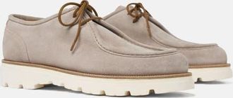 Scarosso Damiano Derbies in Light Sand - Suede at Nordstrom, Size 42.5