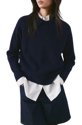 Mango Polo Sweater in Dark Navy at Nordstrom, Size X-Small