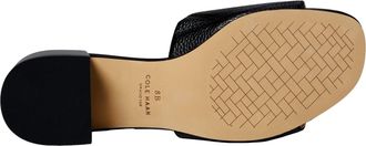 Cole Haan Calli Single Band Block Heel Sandal Black W31483-BLK Womens