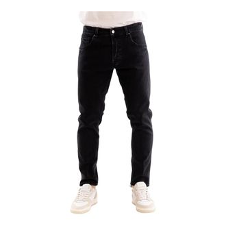 Don the Fuller Heren, Jeans, Zwart, Maat: W34 Katoen