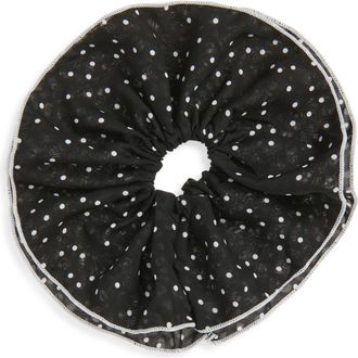 Tasha Polka Dot Scrunchies in Black at Nordstrom