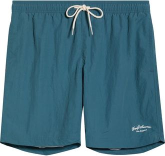 PacSun Collegiate Solid Swim Trunks in Blue at Nordstrom, Size X-Large