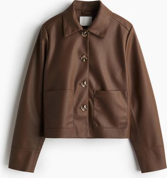 H&M Jacke mit Coating - Beige