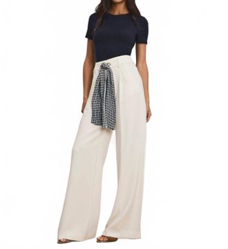 Veronica Beard Tai Pant In Dove