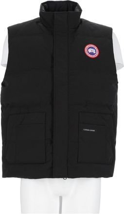 Canada Goose Black High Collar Polyester-Blend Vest