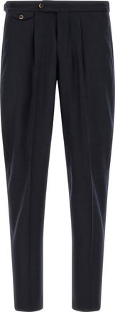 Pantaloni Torino Dark Navy Pleated Trousers