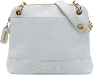 Chanel Pre-owned Shoulder Bag - Dames - Vintage Schoudertas - Wit - ONE Size - Leer - Vintage